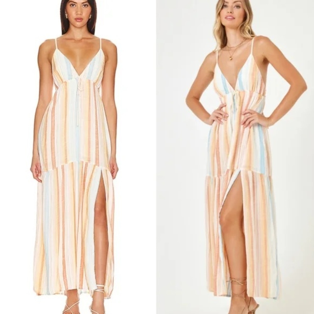 Revolve L*space Victoria Rainbow Vacation Beach Dress Size Large